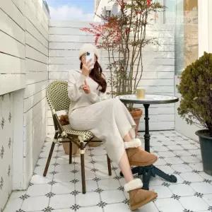 [다잇템]여자 골지 스웨터 후디 H라인 FW 클래식 롱원피스