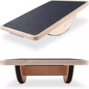 원핏가이 나무 균형 보드 코어 근력 및 안정성 훈련용 워블 미끄럼 방지 표면 550파운드 용량 가정 사무실