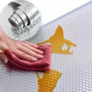 기름때 방지 시트지 알루미늄 레인지 부엌 주방 시트지 방수 테이블 열차단 방염 접착