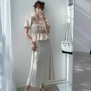 [다잇템]여자 후레아 린넨치마 다크 롱스커트