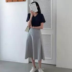 [다잇템]여자 에이라인 치마 롱 SS 이지 스커트