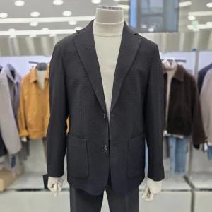 앤드지 울 혼방 아웃포켓 트윌조직 자켓 BSF4KG1201 BK 468237