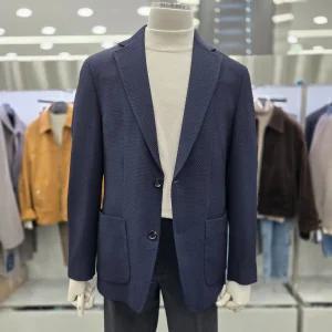 앤드지 울 혼방 아웃포켓 트윌조직 자켓 BSF4KG1201 NV 468238