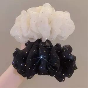 셀프웨딩 셔링 큐빅 집게삔 하객 머리장식 20대여성