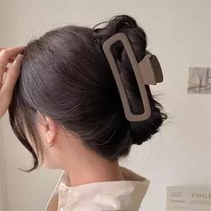 레트로 무광 사각집게삔 머리올림핀 간편한집게핀