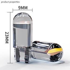 T10 W5W LED 자동차 캔버스 글래스 COB 6000k 독서등 돔 램프 마커 웨지 번호판등 전구 168 194 192 DC 12V