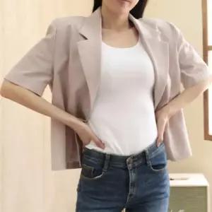 [다잇템]여자 슬림핏 마재킷 반팔 싱글 자켓