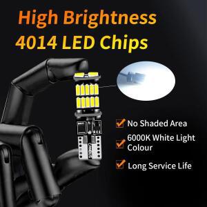 깜빡임 없는 방향지시등 4014 26SMD 초고휘도 12V 자동차 폭등 T10LED 전구 W5W 192 194 168 캔버스