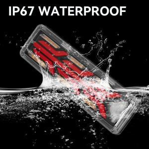 후진 신호 LED 후방 브레이크 등 피쉬본 형태 12V-24V 트럭 트레일러 ABS 자동차 테일 라이트 호환