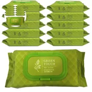 주방용품 그린터치 물티슈(72매) 10개입