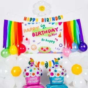 배너 생일 행사 스케치 생일파티 현수막 가랜드 홈파티 파티용품