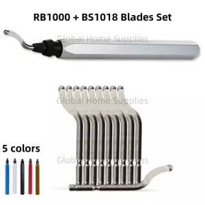 디버링 도구 키트 RB1000 핸들 BS1018 블레이드 포함 버링 파이프 구리 버 제거 트리밍 펜