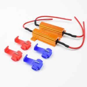 2x 6ohm 50W 부하 저항  LED 전구 용 깜빡이 방지 디코더 후진 조명 회전 신호 안개등 주간주행등