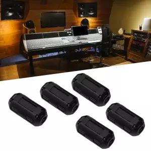 5Pcs 3.5/5/7/9/13mm 토로이달 코어 페라이트 비드 클립 초크 EMI RFI 노이즈 필터 USB/비디오 케이블 전원