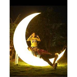 캠핑장 달모양 조명 대형 포토존 달나라 충전타입 정원 야외 히트