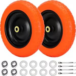 13인치 GOR 가든 카트 타이어 교체용 플랫 프리 휠 4.00-6개의 솔리드 5/8인치 베어링 카트/핸드 트럭/가든