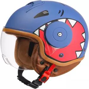 45세 페이스 모터사이클 헬멧 청소년 더트 바이크 ATV 전동 스쿠터 모프 고 카트 4 휠러용 경량 빈티지