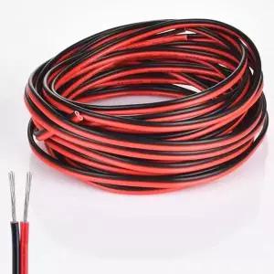 2핀 20 AWG UL2468 2x0.5mm LED 스트립 테이프 문자열 연결이 있는 10m 연장 케이블 12v 24v 전선에 적합