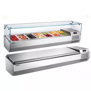 탁상형 업소용 토핑 반찬 훠궈 뷔페 플랫 샐러드바 냉동