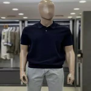 [브렌우드]여름 카라 반팔 니트 네이비 양말 증정