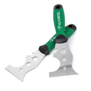 14-in-1 다기능 퍼티 나이프 스테인레스 스틸 페인트 스크레이퍼 벽지 청소용 캔 오프너 DIY 건설 도구