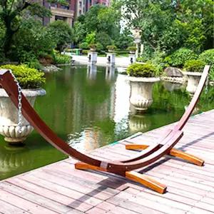 초승달 우드 해먹 캠핑장 차박 야외 스탠드 카페 프레임