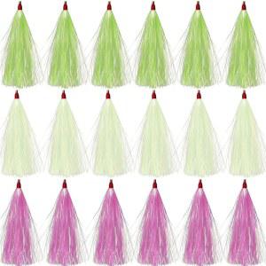 낚시 티저 벅테일 소금물 가자미 리그, 마일러 플래시 꼬리 트롤링 스커트 루어를 위한 대구 바다 농어