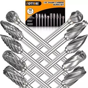 DIY 목공 금속 조각 드릴링 연마를 위한 1/8인치 섕크 및 1/4인치 연삭 헤드 액세서리가 포함된 Dremel