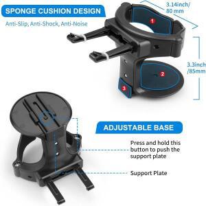 자동차 구용 컵 거치대 범용 조절식 물병 랙 커피 음료 마운트 스탠드 클립 인테리어 호환