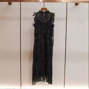 원피스 여친 여름 예쁜 프렌치 도트 끈 프리미엄 소매 라운드 날개 쉬폰 SPO마켓2