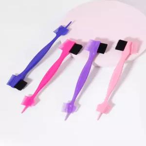 1/4pcs 엣지 컨트롤 브러시 빗 여성의 가장자리와 뒷면의 머리카락을 자르는 데 사용되며 실제 머리 가발에