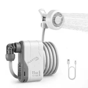 FLEXTAIL 야외 캠핑 샤워 휴대용 박스 없는 전기 펌프 IPX7 방수 자동차 세척 설거지용