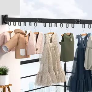 미니빨래건조대 원룸 3단 벽걸이 빨래건조대(블랙) 빨래걸이 폴딩 벽부착