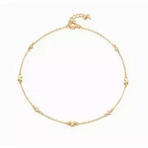 [로이드]14K 나비 양면 컷팅 발찌 LWA19015G