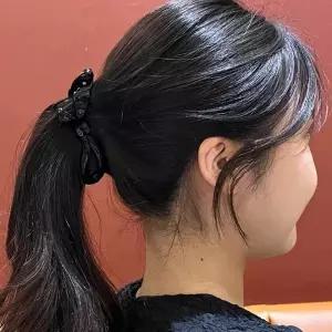 블랙바나나 핀 집게핀 반묶음 반머리집게핀