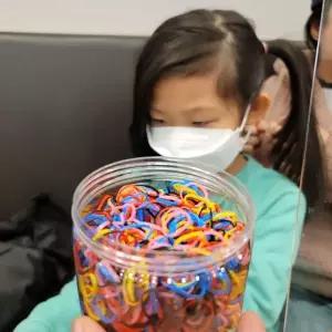 대용량 머리고무줄 미니 고무밴드 컬러믹스