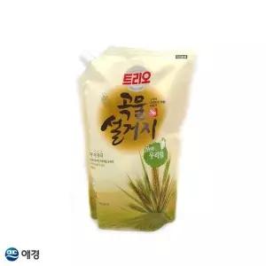 bns 트리오 곡물설거지 우리밀 주방세제 1.2L 리필 1EA