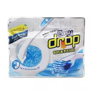 이지드롭_변기크리너 레몬 리필 1팩 (12입)