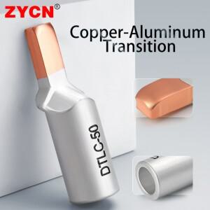 10Pcs C45 회로 차단기 구리 알루미늄 케이블 압착 단자 베어 러그 와이어 커넥터 조인트 DTL -10/16/25/35