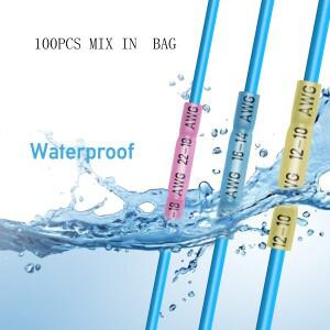 100PS 열 수축 버트 와이어 커넥터 절연 전기 압착 단자 해양 자동차 용 스플 라이스