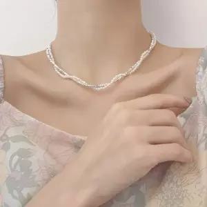 [신세계라이브쇼핑][옷자락] 여자 사계절 데일리 비즈 레이어드 목걸이