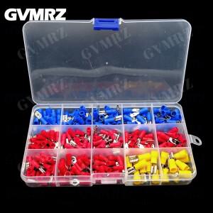 280개 와이어 커넥터 키트 남성용 절연 단자 콜드 크림프 다양한 스페이드