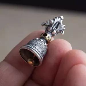 불교용품 금강령 실버 은 금강저 금강종 미니 팬던트