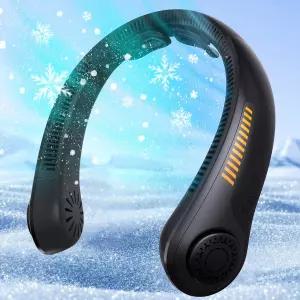 EYERZ 휴대용 목 선풍기 지지대가 있는 충전식 용 5단 조용한 경량 롱래스팅 아버지의 날 의 선물 여행을