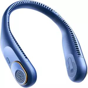 스위트풀 휴대용 목 팬 360 쿨링 블레이드리스 용 머리카락 꼬임 없음 4000mAh USB 충전식 웨어러블 여행