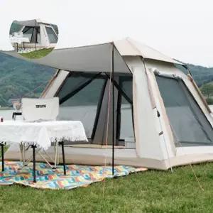 간편 원터치 텐트 캠핑 5인용 방충망 방수기능 피크닉