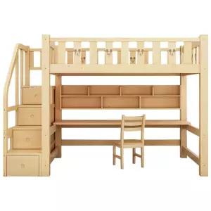 원목 이층 침대 책상 침실 사다리 겸용 공부방 아지트