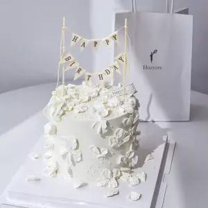 생일 케이크 토퍼 번팅 갈랜드 수제 등급 안전한 성별 중립 파티 장식