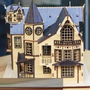 프라모델 판타지 하우스 조립건물 미니어처 만들기A