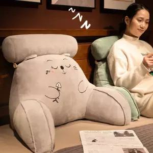 의자허리받침 요추쿠션 큰 등받이 베개 소파 쿠션 허리 보호